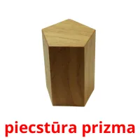 piecstūra prizma picture flashcards