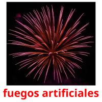 fuegos artificiales Tarjetas didacticas