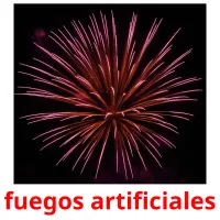 fuegos artificiales Bildkarten für Kinder