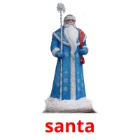 santa Bildkarten für Kinder