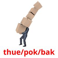 thue/pok/bak picture flashcards