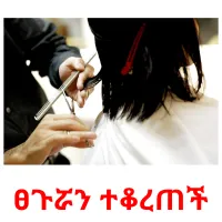 ፀጉሯን ተቆረጠች Bildkarteikarten