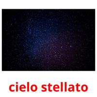 cielo stellato picture flashcards