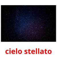 cielo stellato flashcards illustrate