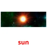 sun flashcards illustrate