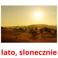 lato, slonecznie карточки энциклопедических знаний