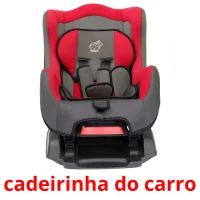 cadeirinha do carro Tarjetas didacticas