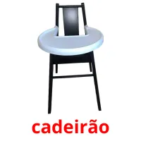 cadeirão Tarjetas didacticas