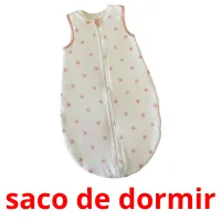 saco de dormir Tarjetas didacticas