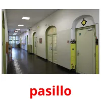 pasillo cartões com imagens