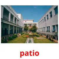 patio cartões com imagens