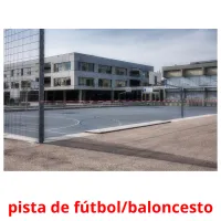 pista de fútbol/baloncesto cartões com imagens