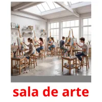 sala de arte picture flashcards