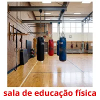 sala de educação física picture flashcards