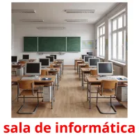 sala de informática picture flashcards