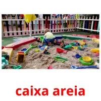 caixa areia picture flashcards