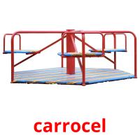 carrocel cartões com imagens