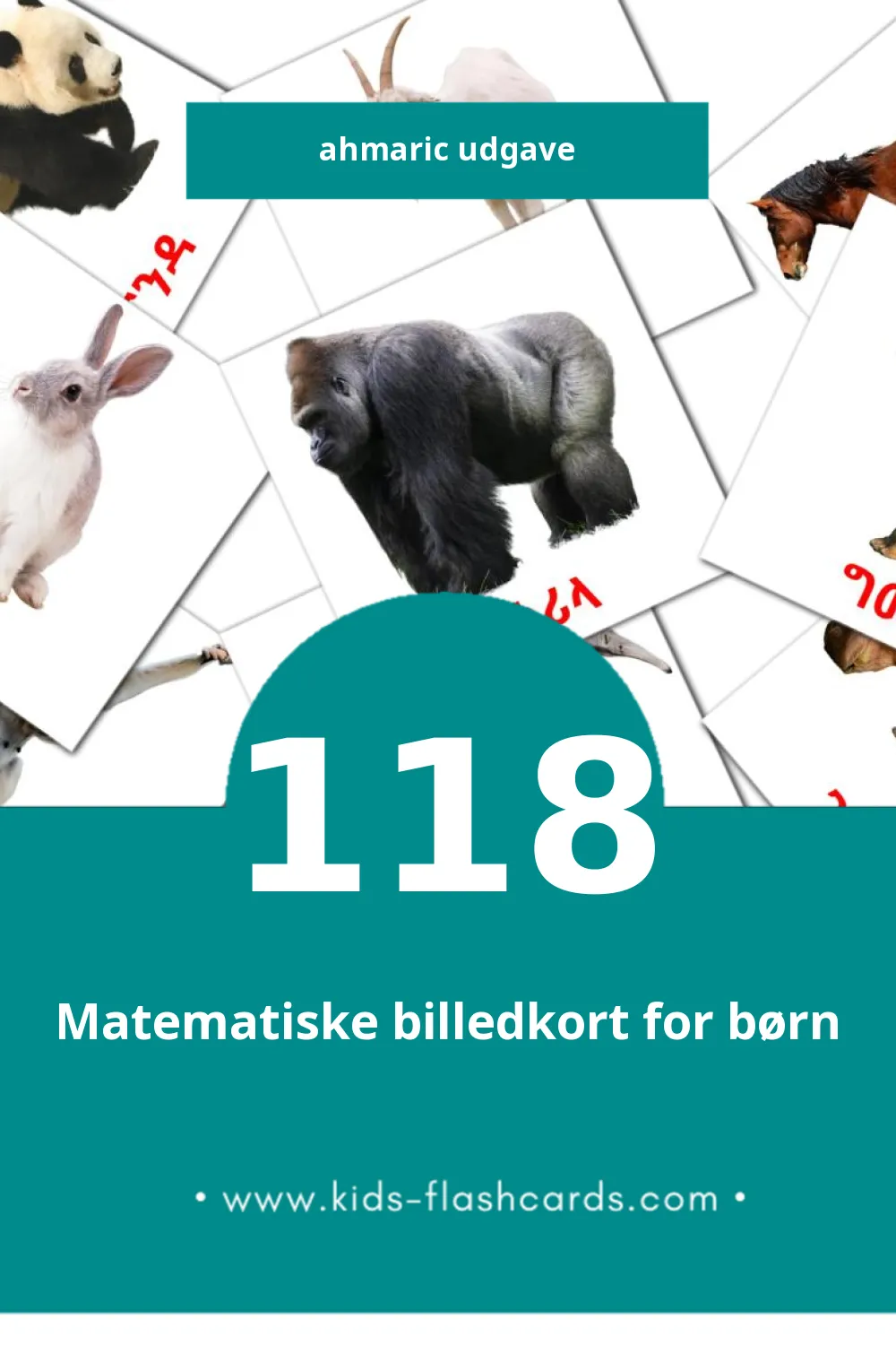Visuelle billedkort for børn om värvid til småbørn (118 kort på Ahmaric)