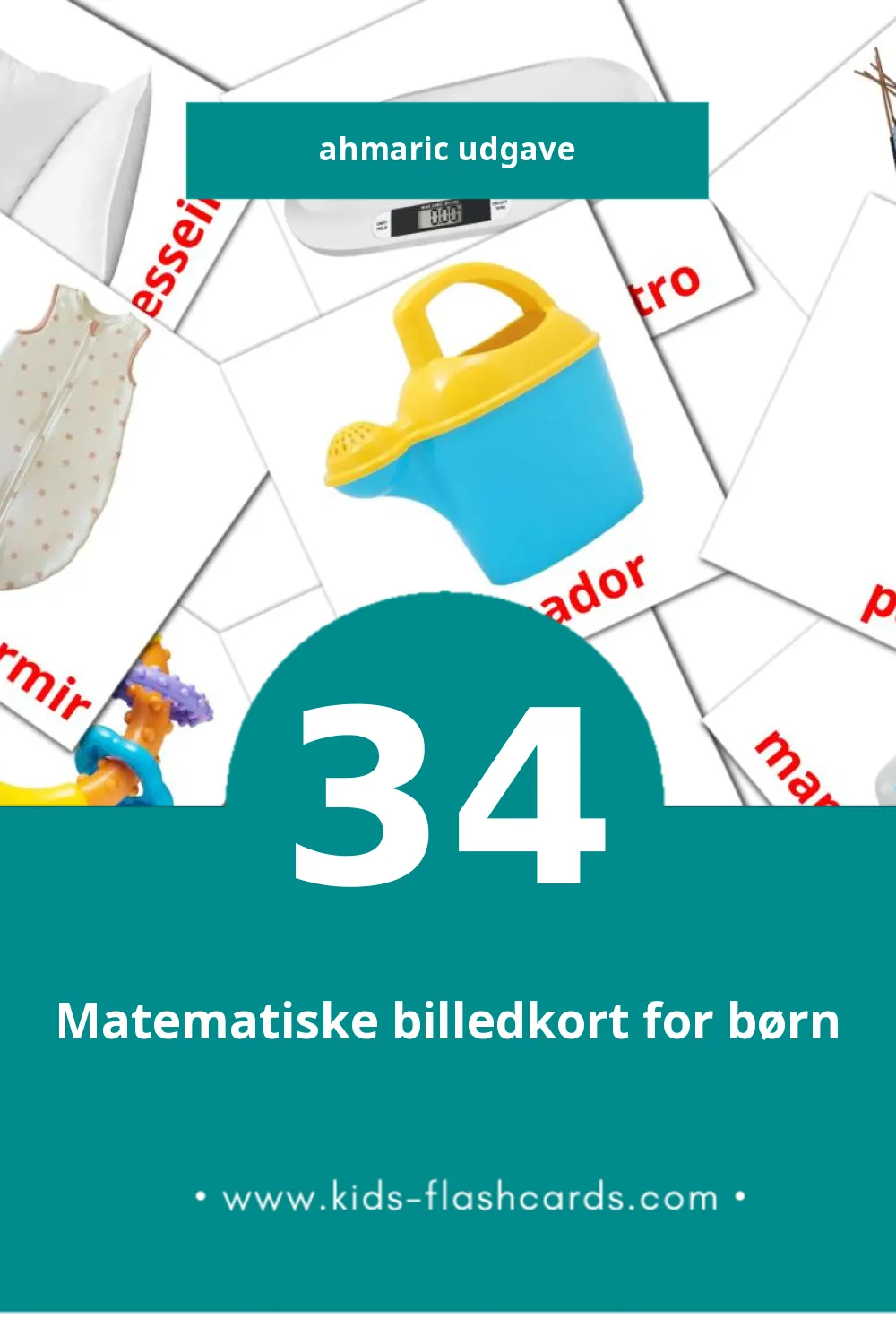Visuelle Bebê  bildekort for småbarn (34 kort på Ahmaric)