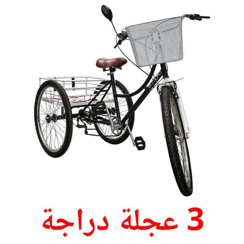 3 عجلة دراجة picture flashcards