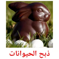ذبح الحيوانات flashcards illustrate
