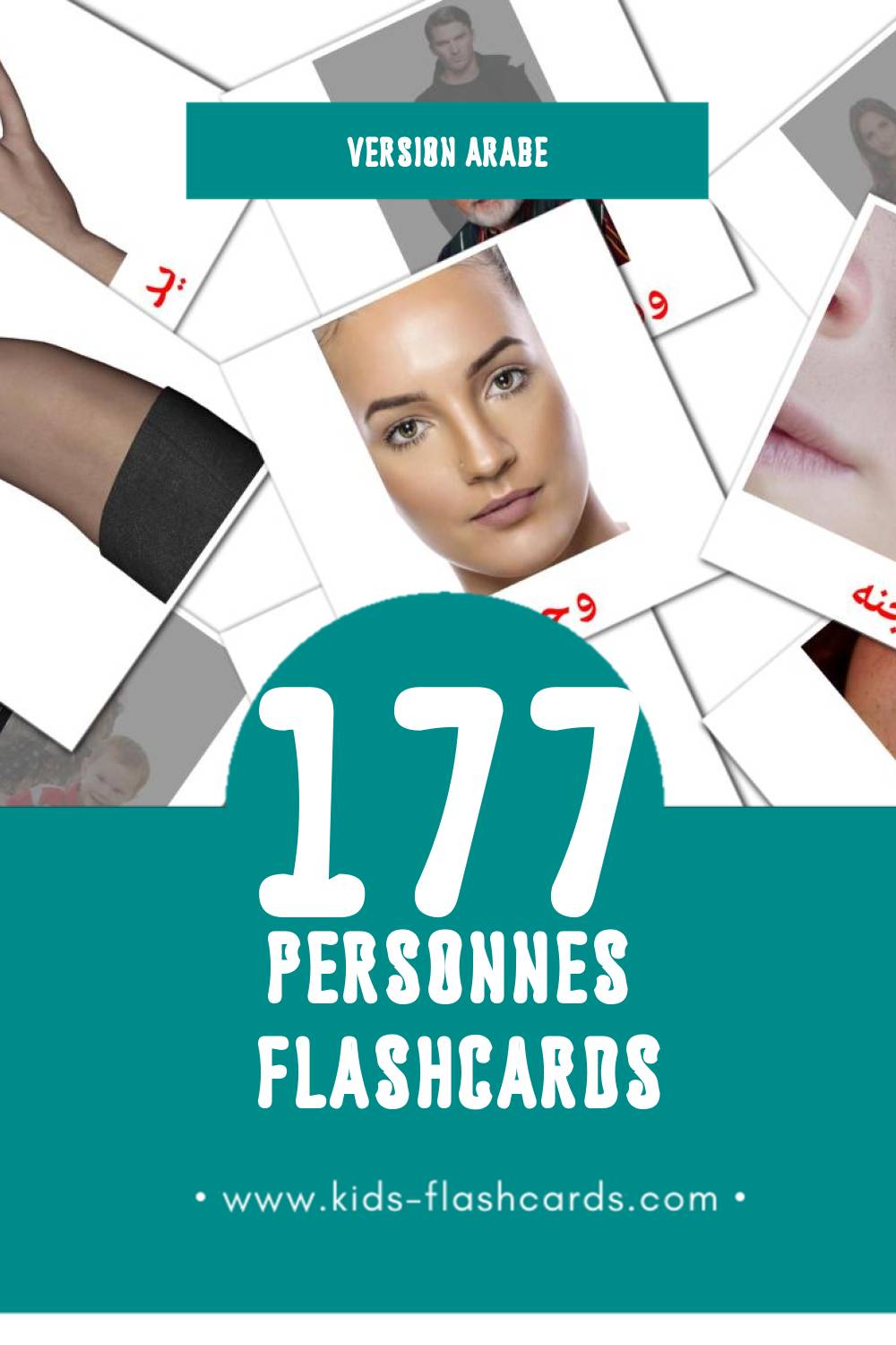 Flashcards Visual الناس pour les tout-petits (141 cartes en Arabe)