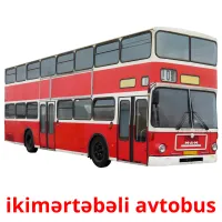 ikimərtəbəli avtobus Bildkarteikarten