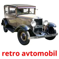 retro avtomobil Bildkarteikarten