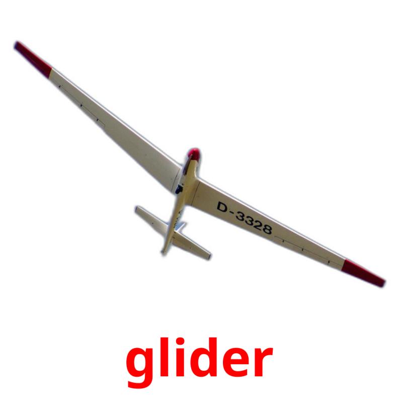 glider picture flashcards