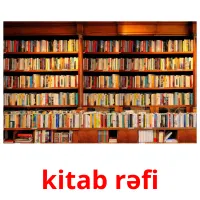 kitab rəfi flashcards illustrate