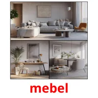 mebel flashcards illustrate