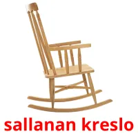 sallanan kreslo flashcards illustrate