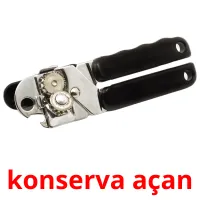 konserva açan Bildkarteikarten