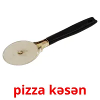 pizza kəsən Bildkarteikarten