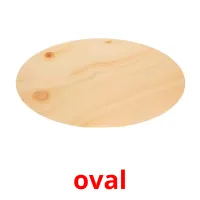 oval picture flashcards