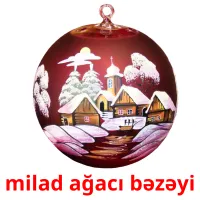 milad ağacı bəzəyi Bildkarteikarten