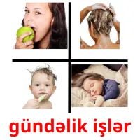 gündəlik işlər picture flashcards