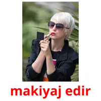 makiyaj edir picture flashcards