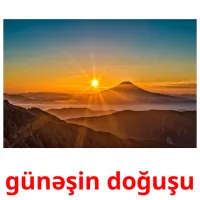 günəşin doğuşu Bildkarteikarten