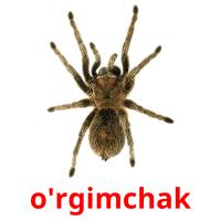 o'rgimchak picture flashcards