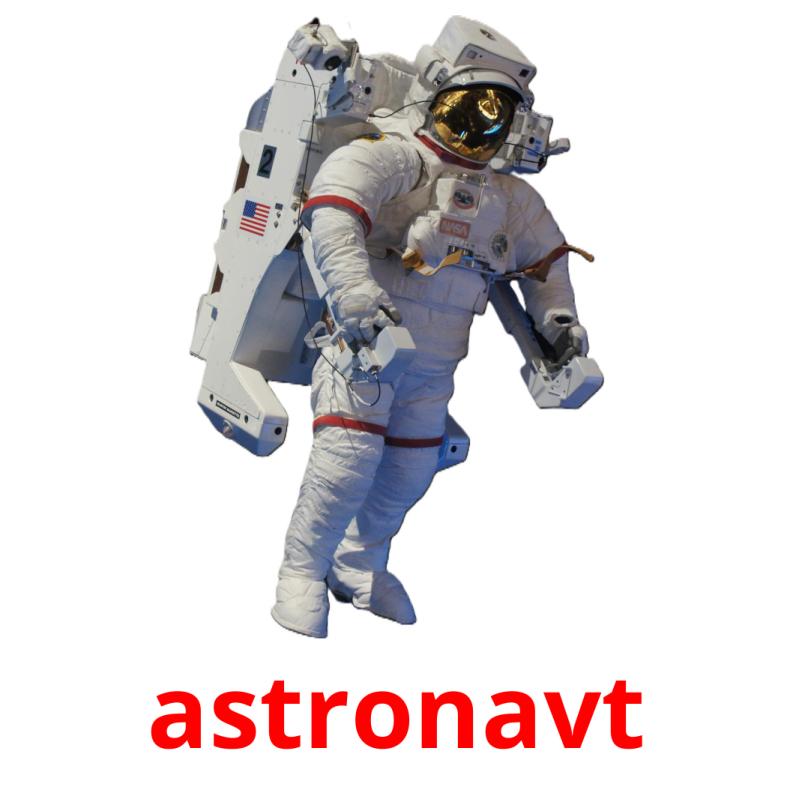 astronavt Bildkarteikarten