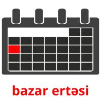 bazar ertəsi card for translate