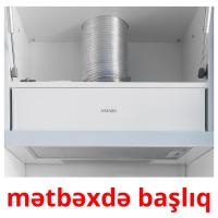 mətbəxdə başlıq ansichtkaarten