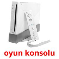 oyun konsolu picture flashcards