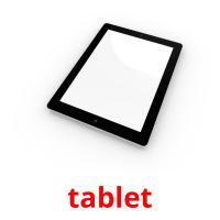 tablet picture flashcards