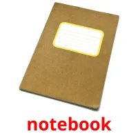 notebook cartões com imagens