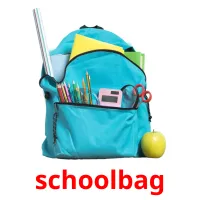 schoolbag cartões com imagens