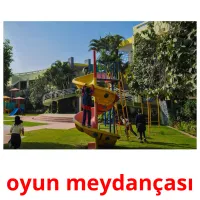 oyun meydançası flashcards illustrate