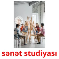 sənət studiyası flashcards illustrate