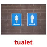 tualet flashcards illustrate